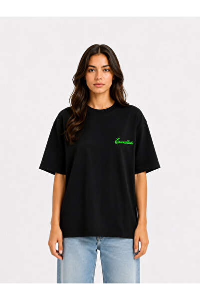 Compostela Unisex Essential New Season Logo Front Printed Oversized Thick Fab...