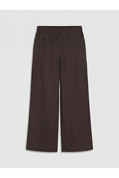 LC Waikiki LCWAIKIKI Classic Beli Lastikli Kadın Keten Pantolon