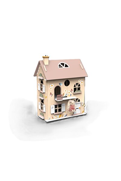 Speedy Monkey Wooden Dollhouse with Accessories,