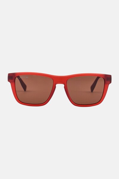 Lacoste Men L6058S Square Sunglasses, Red