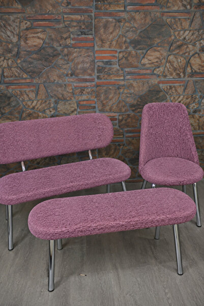 kılıfteks Bench ve Puf Takımı Kılıf Seti - 2 Sandalye, 1 Bench, 1 Puf Örtüsü
