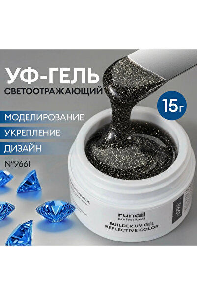 RUNAİL PROFESSİONAL Reflective Builder Gel Disko Protez Jeli 15 ml - 9661