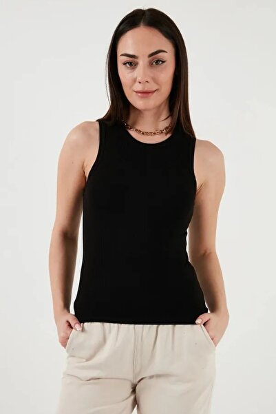 Fashion Friends Ribbed Halter Neck Tank Top Athlete 26Y0479K1