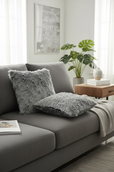 Pimula home غطاء وسادة من القطن المنتفخ، طقم من قطعتين، مقاس 43x43 سم، غطاء و...