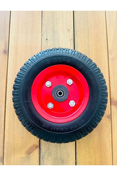 2.50-4 DOLGU JANTLI TEKER ÇELİK JANT, WOLEX, OTOOBOCK, GOLFİ, MEYRA ÖN TEKERLEK
