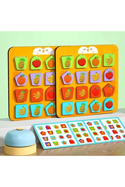 sallma Joc educativ Montessori din lemn pentru potrivire forme si culori cu f...