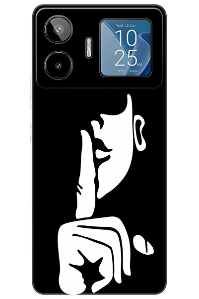 General Mobile GM 26 PRO 5G (G903) Uyumlu Kılıf Desen Baskılı Silikon Siyah B...
