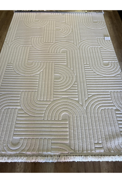 LUXESS HALI Hoom Rugs Design 1090 Krem Yumuşak Dokulu İskandinav Halı