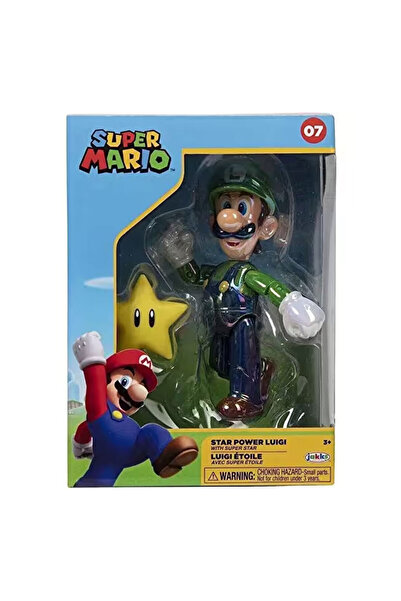 Super mario Nintendo Figürü Luigi ve Star 10 cm