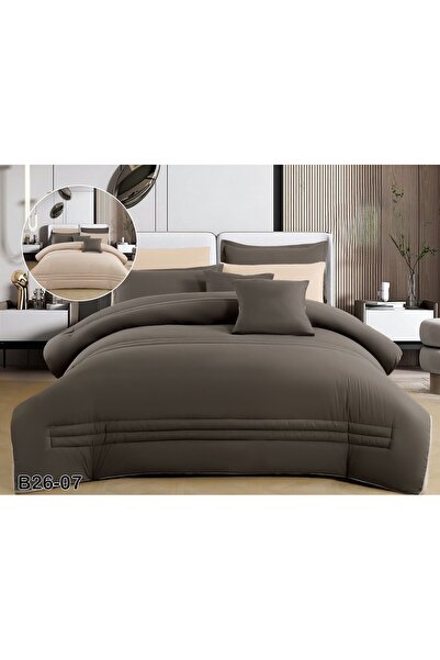 SFT Nefren Summer Soft Plain Double Sided Microfiber Bedspread 230X250
