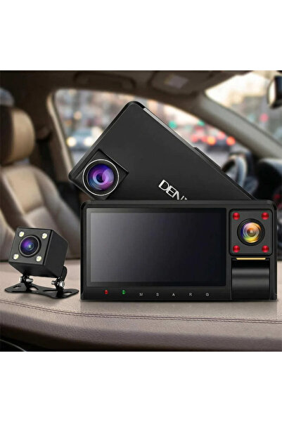 Primo Plus DENX DX3617 Triple Car Camera (3 Cameras), HD Screen, Full HD Reco...