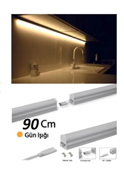 Cata Mutfak Tezgah Aydınlatması Led Lamba ve 1,5metre Kablo Seti-90cm Günışığ...