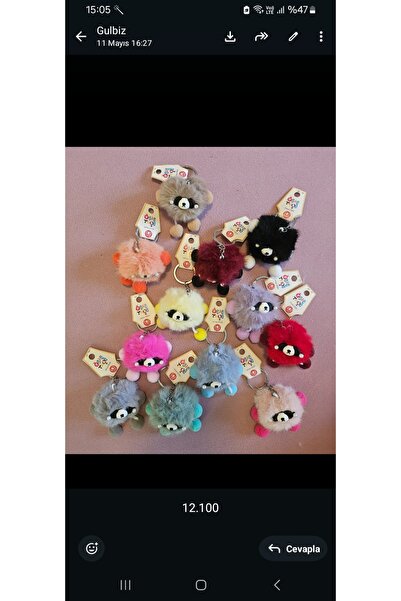 NO BRAND Fluffy Cute Animal That Can Be Used as Both a Keychain and a Bag Orn...