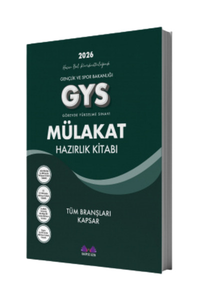 Rakipsiz UZEM MÜLAKAT HAZIRLIK KİTABI GENÇLİK VE SPOR BAKANLIĞI GÖREVDE YÜKSELME