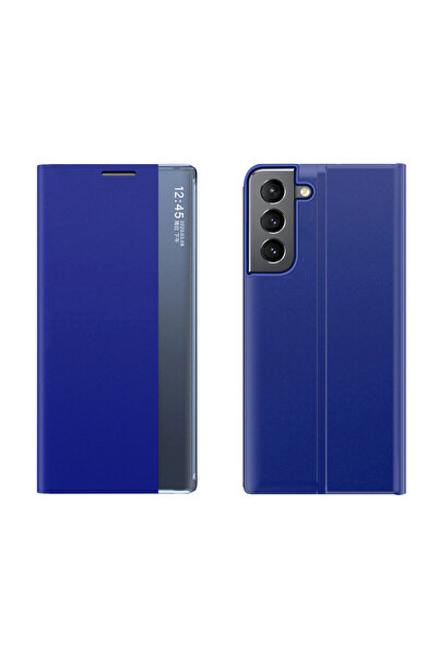 Hurtel Husă nouă tip portofel cu suport pentru Samsung Galaxy S23, albastră.