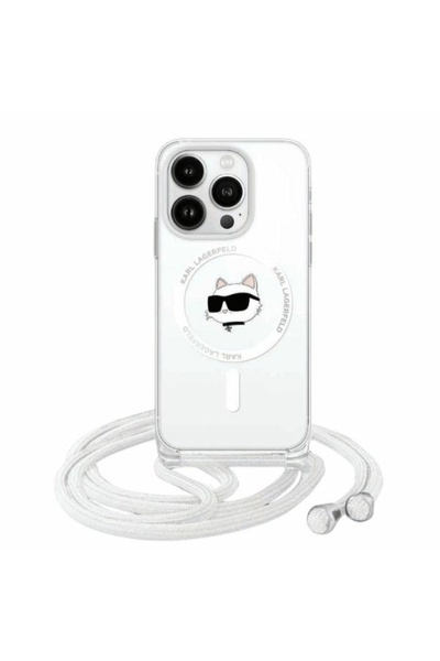 Karl Lagerfeld KLHMP13MHCCHNT iPhone 13 / 14 / 15 6.1 " carcasă rigidă transp...