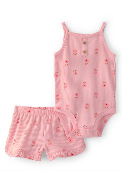 Carter's Baby Girl Body Shorts Set 3 Months-24 Months Pink