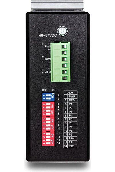 TRENDnet 12-Port Hardened Industrial Gigabit PoE+ Layer 2+ Managed DIN-Rail S...