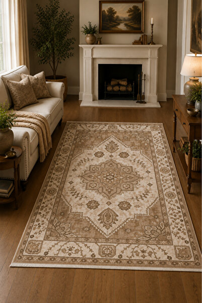 Babil Home Modern Halı Kaymaz Taban Leke Tutmaz Yıkanabilir Kilim Özel Ölçü S...