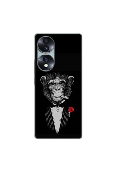 OEM Husa compatibila cu Honor 70 Silicon Gel Tpu Model Cigar Monkey