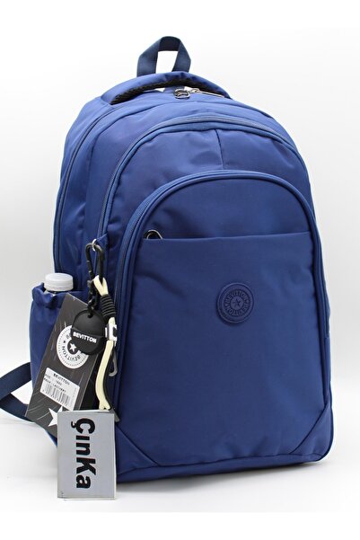 Çınka Bags Luxury Satin Water Repellent Fabric Large Size Backpack Middle Sch...