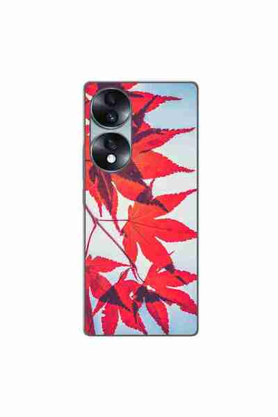 OEM Husa compatibila cu Honor 70 Silicon Gel Tpu Model Frunze de toamna