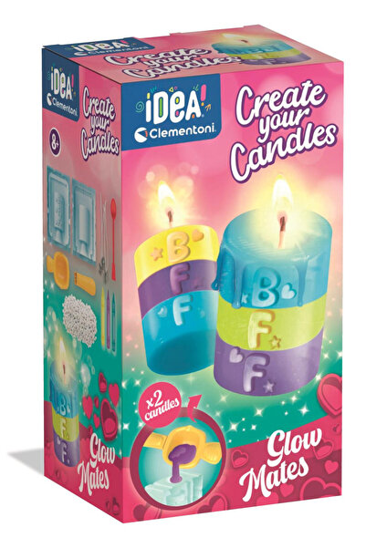 CLEMENTONI Colorful Glow Mates BFF Candle Making Top Bottom Set