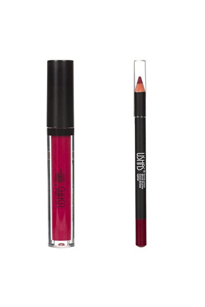 Zumzeria Mat Lip Gloss & Classic Red Cherry Lip Pencil 3.8ml