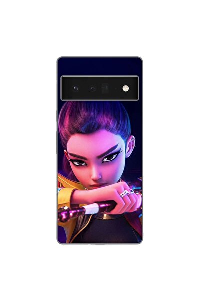 OEM Husa compatibila cu Google Pixel 6 Pro Silicon Gel Tpu Model KPop Demon H...