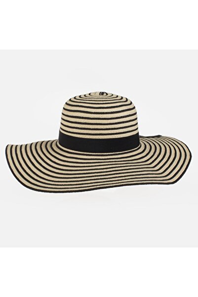 Zumzeria Ecru-NGR Lines Hat with Gray Strap