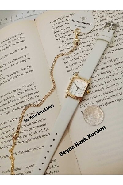 Brality New Season Vintage Design - White Color Strap - White Dial, Women's W...