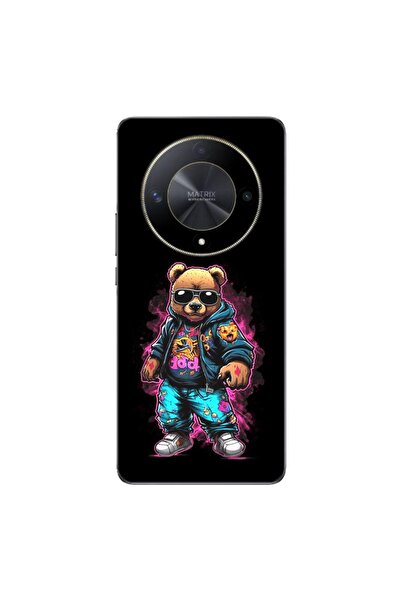 OEM Husa compatibila cu Honor Magic6 Lite Silicon Gel Tpu Model Bear Cool Black