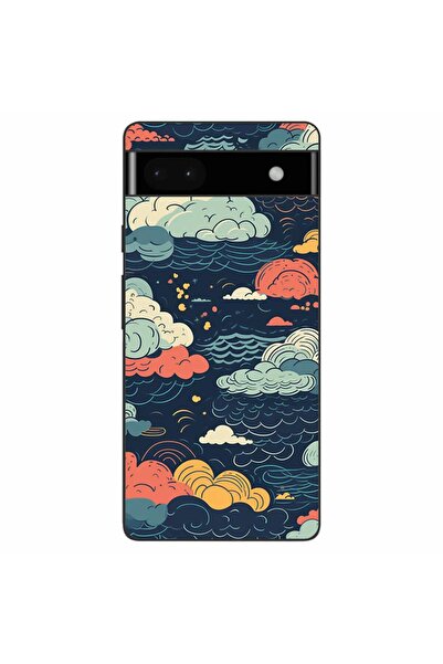 OEM Husa compatibila cu Google Pixel 6A Silicon Gel Tpu Model Mystic Night Sky