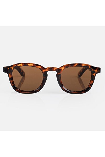 Zumzeria Round Pink Sunglasses with Brown Lenses