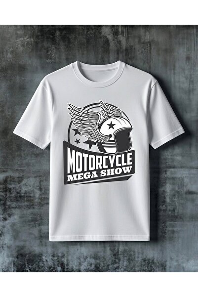 COMVİCHO Motorcycle Mega Show Printed Oversize T-Shirt