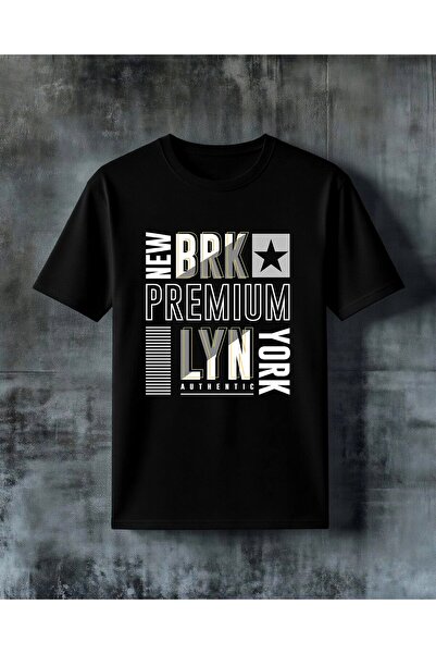 COMVİCHO Brk Lyn Yildiz Logo Printed Oversize T-Shirt