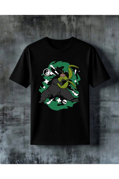 COMVİCHO Ninja Boebek Savasc Printed Oversize T-Shirt