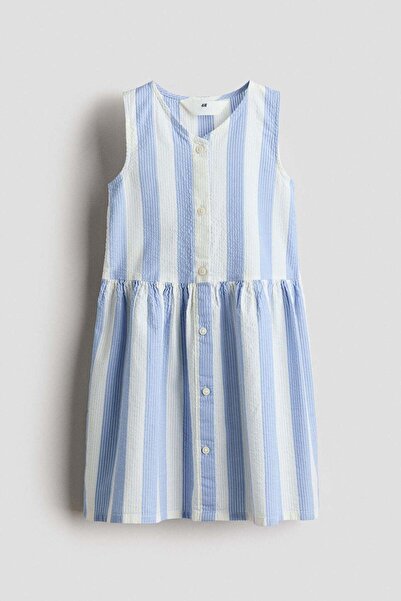 H&M Patterned seersucker dress