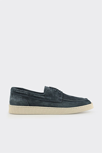 Elle Shoes Mavi Deri Erkek Günlük Ayakkabı