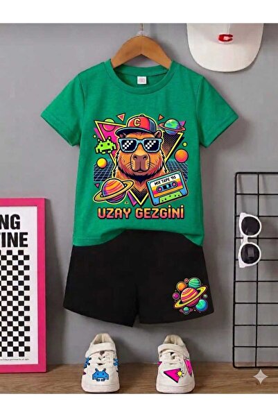 NC Nicee Clothes Tricou și pantaloni scurți de vară pentru copii, unisex (Căl...