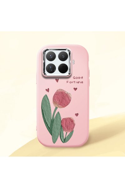 ucuc Pink Silicone Case Compatible with Mi 15t Pro with Shock-Absorbing Camer...