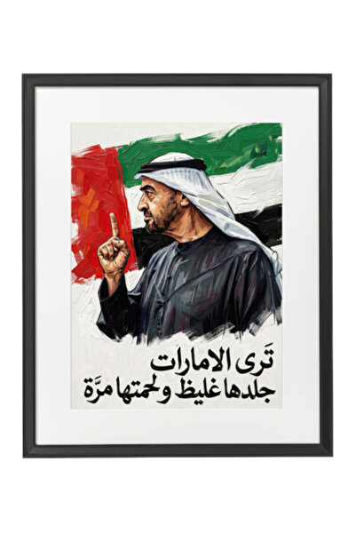 Boomah Accessories HH Sheikh Mohammad Bin Zayed Portrait with UAE Flag – UAE ...