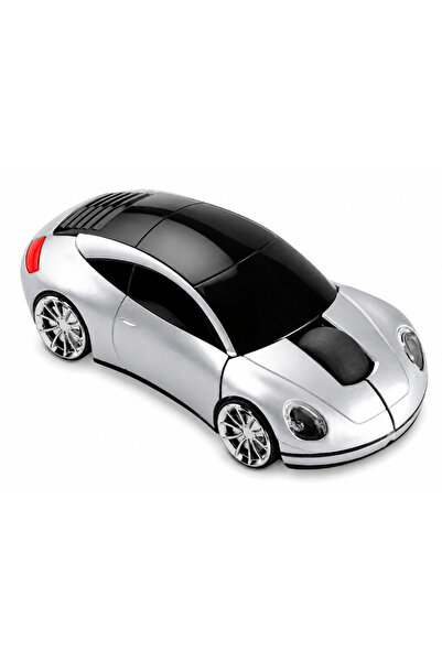 MANDU Grey car-shaped wireless mouse