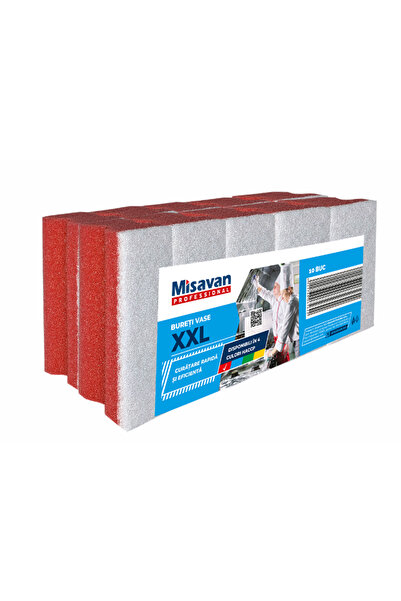 Misavan Burete vase XXL professional, rosu, 10 buc/set
