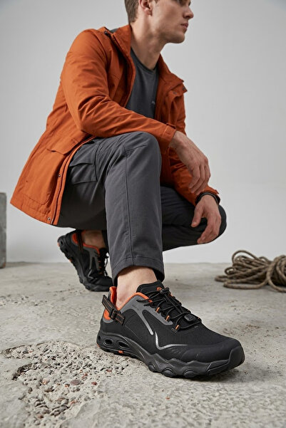 HUMTTO 660893A-1 Pantofi negri de trekking pentru exterior
