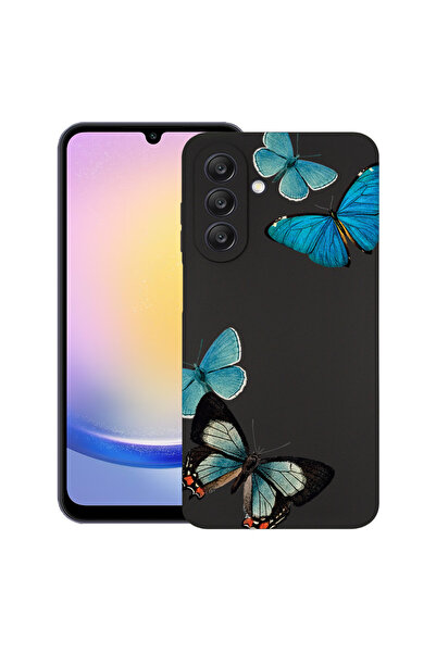 bestcase Husă TPU Ultra Subțire pentru Samsung Galaxy A37 5G, Fluturi Albaștr...
