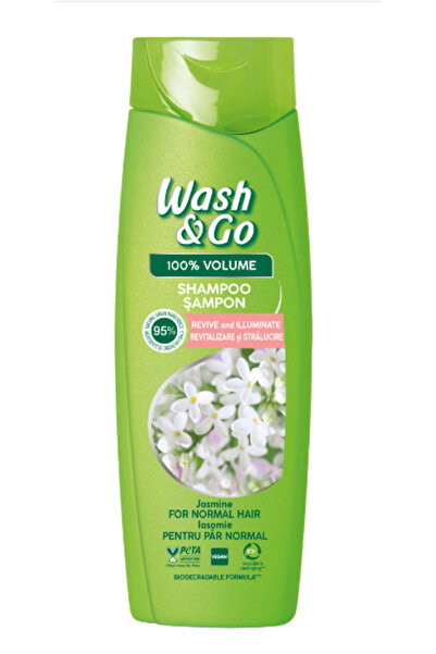 WASH&GO Sampon pentru par normal cu extract de iasomie,360 ml