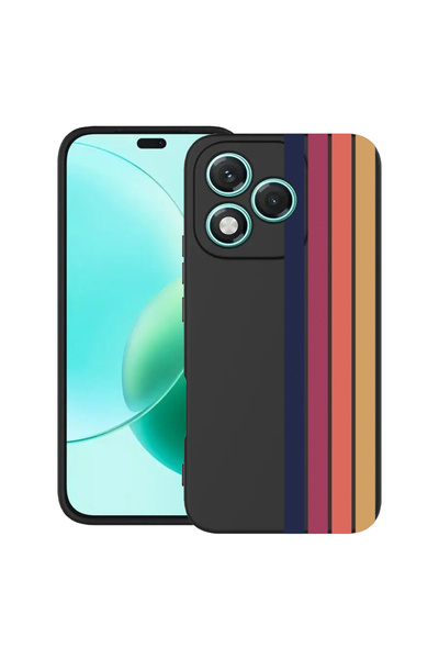 bestcase Husă TPU Ultra Subțire pentru Honor 600 Lite, Linii Retro, 3143710 B...
