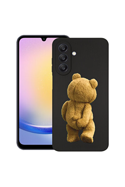 bestcase Ултра тънък TPU калъф за Samsung Galaxy A57, Мече със скрита камера,...
