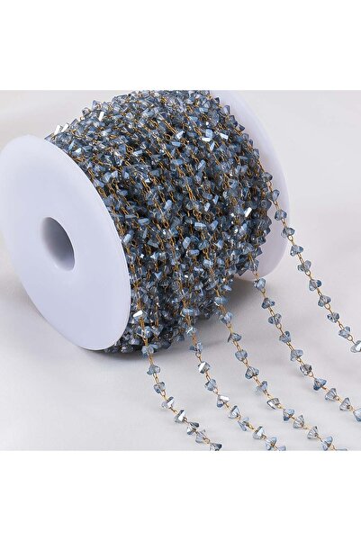 Choice3 1meter 4 1Meter Stainless Steel Irregular Clear Beads Chain Grave Sto...
